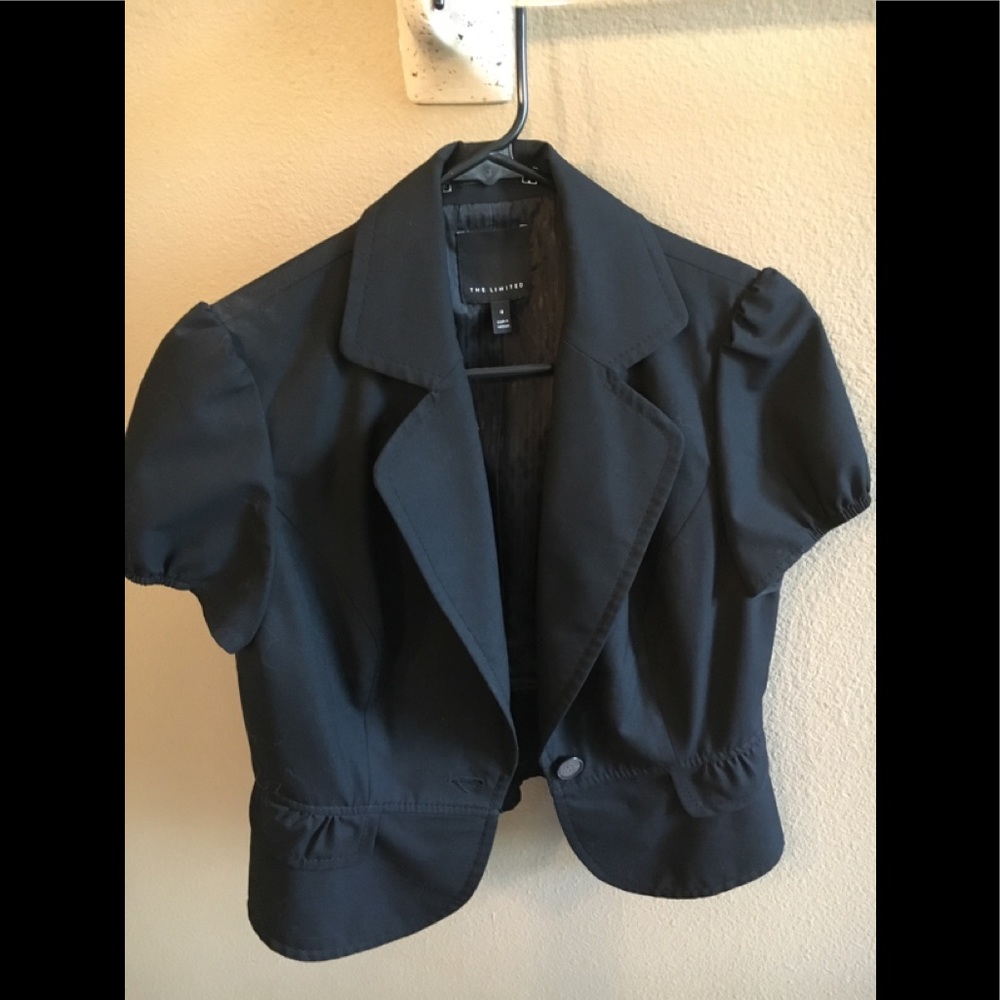 The Limited Short Sleeve Black Blazer